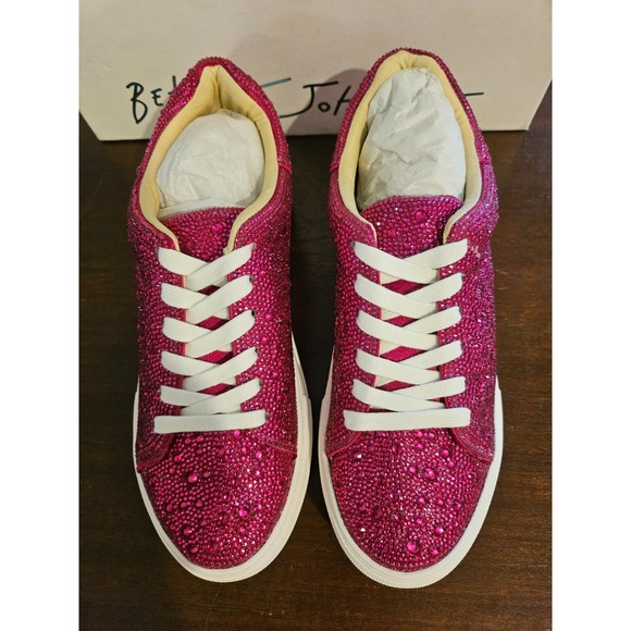 Women's Blue by Betsey Johnson Sidny Fuchsia Pink Sneaker 7.5 (7) New In Box - Picture 8 of 10